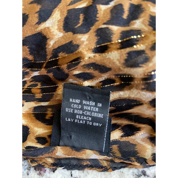 Vintage Hair Scarves Bundle Cejon Oscar De La Renta Leopard Paisley Floral Retro - Picture 7 of 16